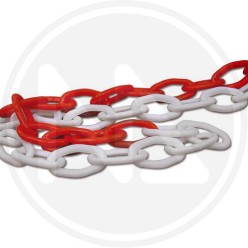 CATENA SEGNALETICA BIANCO/ROSSO in pvc