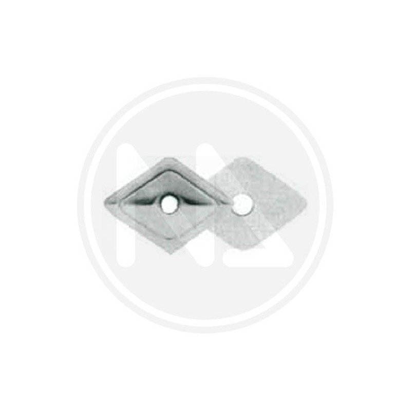 rhombus shaped washers for bars