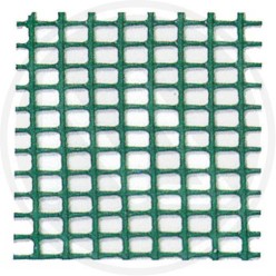 Woven GREEN net pvc "quadretta" rectangular mesh