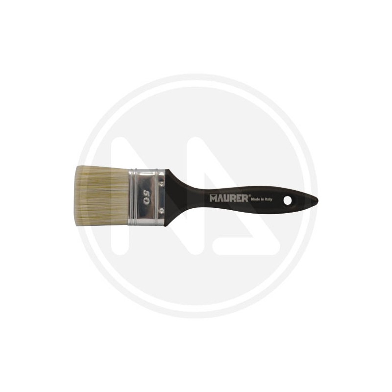 FLAT BRUSH TRIPLE WHITE BRISTELS MAURER*