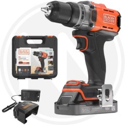 TRAPANO AVVITATORE A BATTERIA LITIO "BCD382D1XK-QW" B&D
