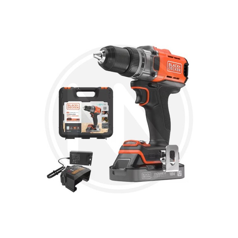 TRAPANO AVVITATORE A BATTERIA LITIO "BCD382D1XK-QW" B&D
