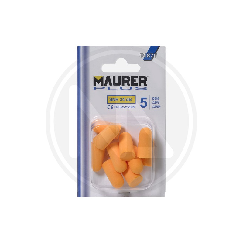 EAR PLUGS MAURER PLUS (cf. 5 paia)