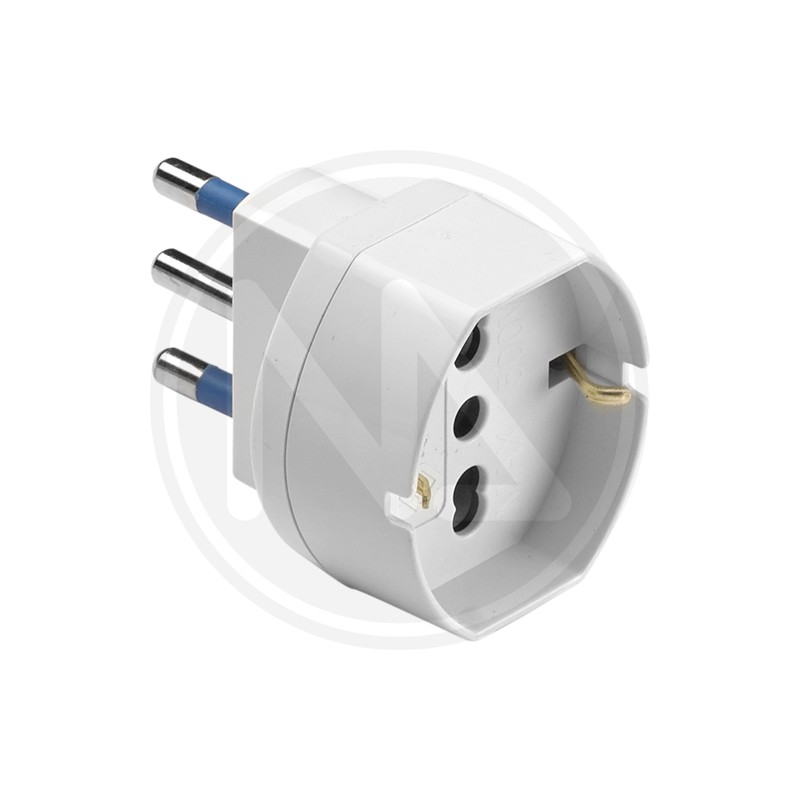 SINGLE ADAPTER 16A WHITE SHUKO SOCKET p40 MAURER