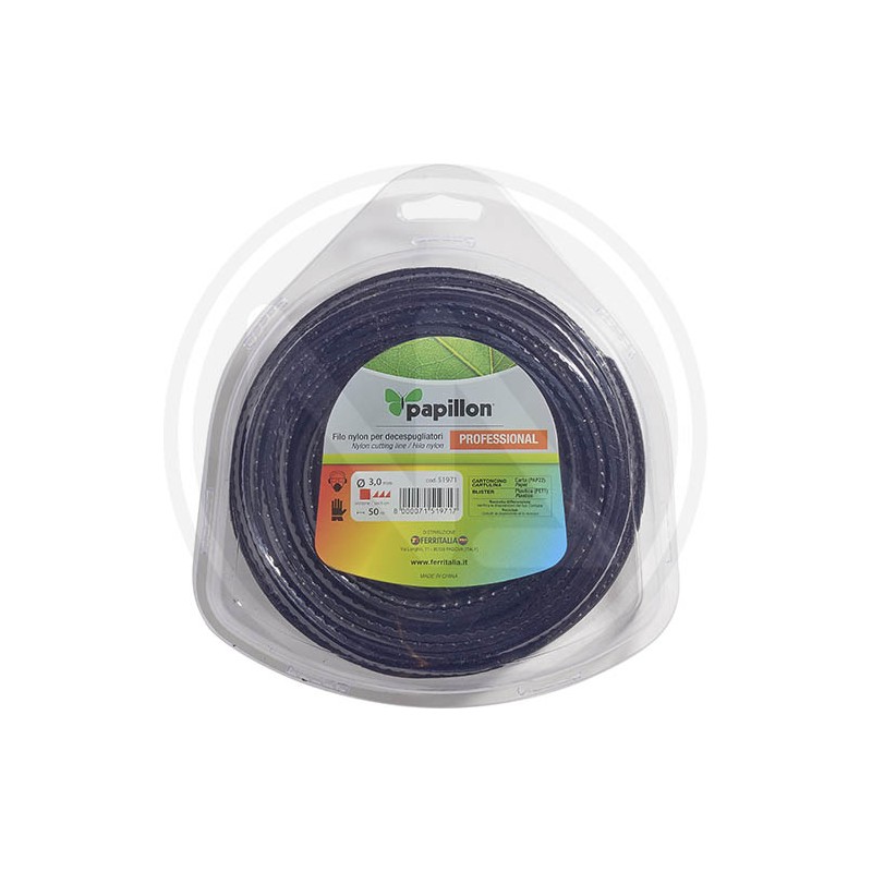 FILO NYLON/ALL. QUADRO PER DECESPUGLIATORE "SEGHETTATO" PAPILLON