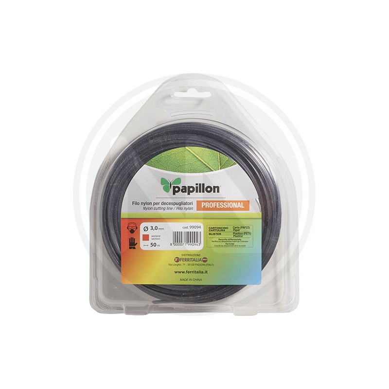 FILO NYLON E ALLUMINIO QUADRO PER DECESPUGLIATORE PAPILLON