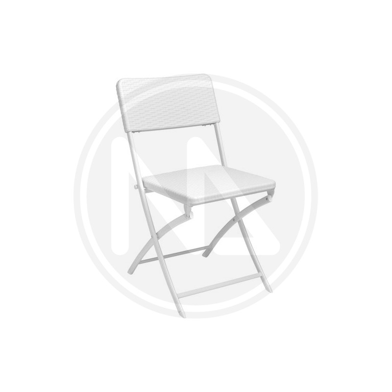 RATTAN EFFECT STEEL-PVC CHAIR "MALVA" PAPILLON