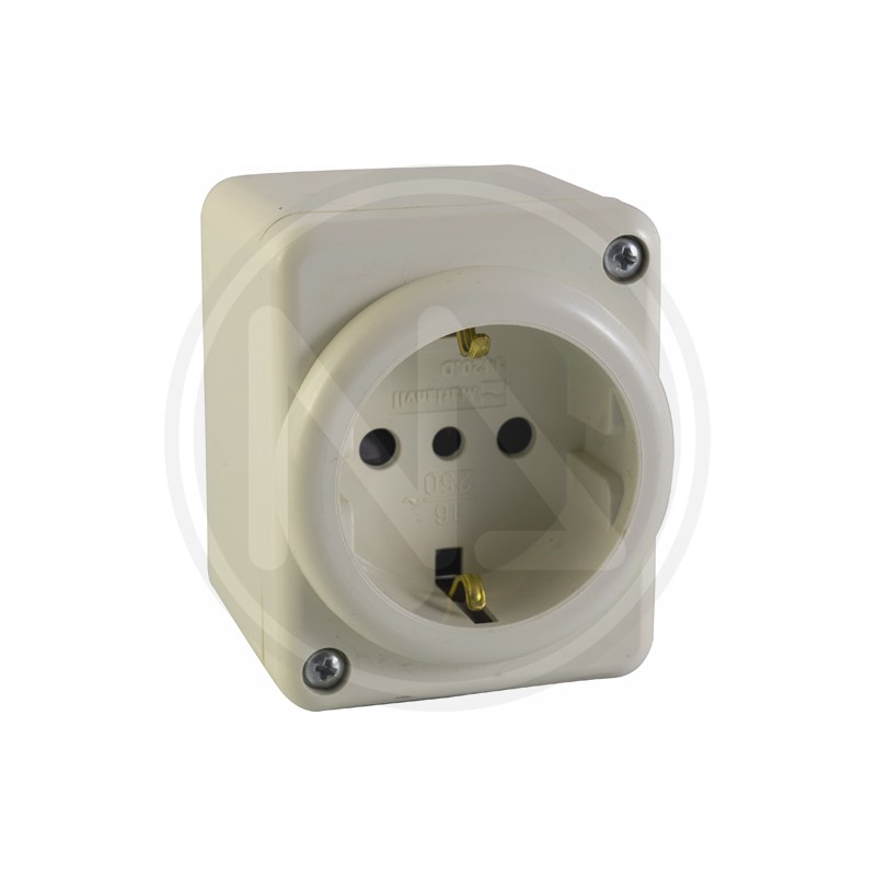 WALL MINI TRUNKING SOCKET SCHUKO "VENUS" MAURER