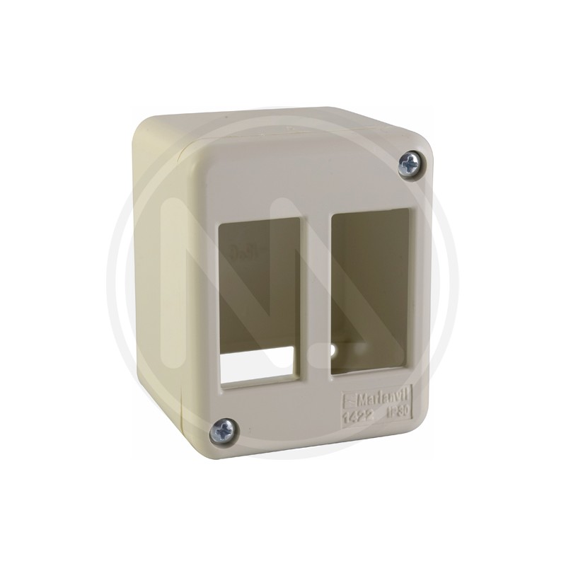 WALL MINI TRUNKING GANG BOX 2T. "VENES" MAURER