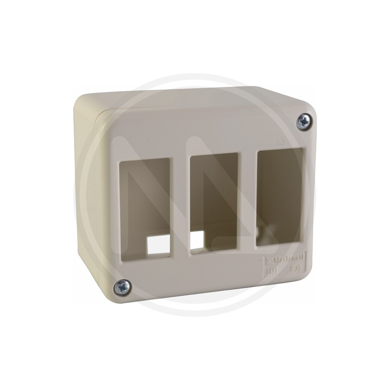 WALL MINI TRUNKING GANG BOX 3T. "VENES" MAURER