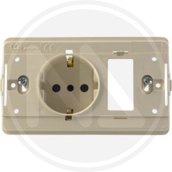 PRESA SCHUKO + 1P VUOTO linea basic "VENUS" MAURER