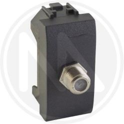 coaxial sat/tv f type socket living line "plus" MAURER