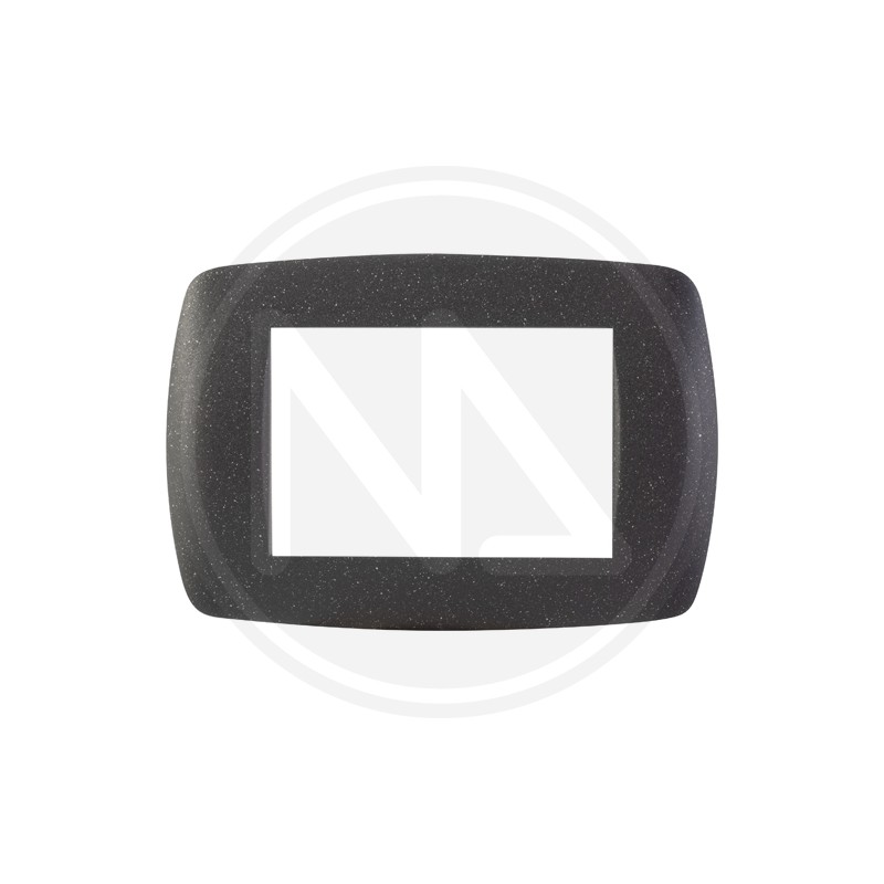 COPRINTERRUTTORE LIVING IN ABS NERO "MODERN" maurer