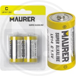 baby alkaline battery 1/2 torcia maurer