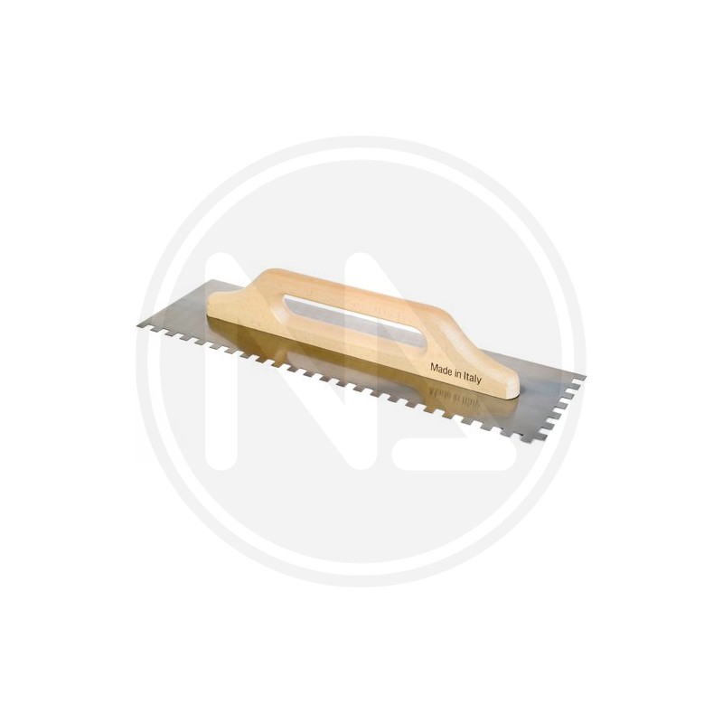 trowel steel plaster toothed type 2 sides 2 hands maurer