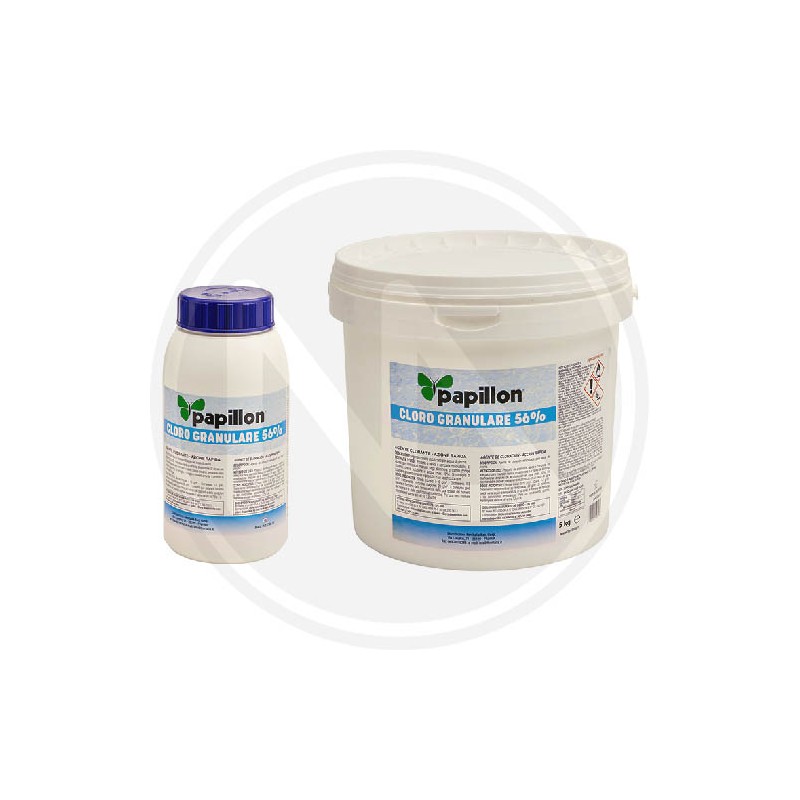 DUST CHLORINE FOR POOL "GRANULARE 56%" DUST PAPILLON