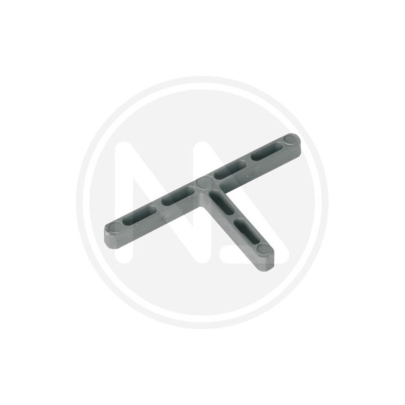 PVC "T" spacer for floor tiles