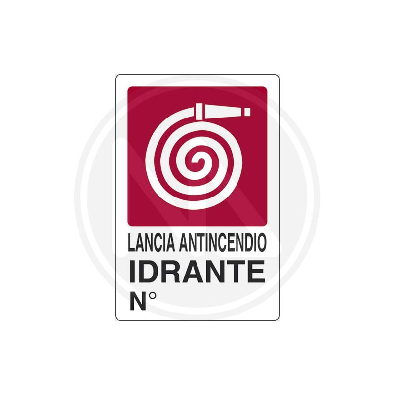 CARTELLo SEGNALETICo di sicurezza "IDRANTE"
