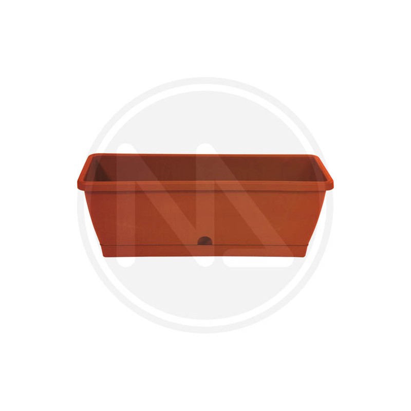 flower rectangular pot "TERRACOTTA"