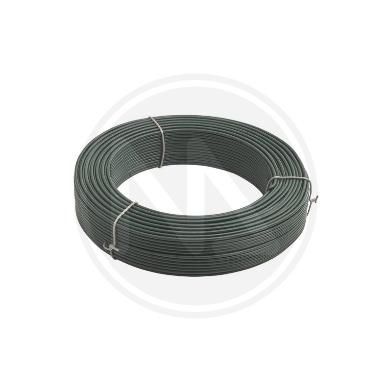 green plastic coated skein wire papillon