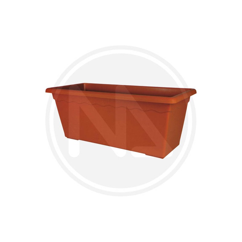 flower rectangular pot maxi TERRACOTTA