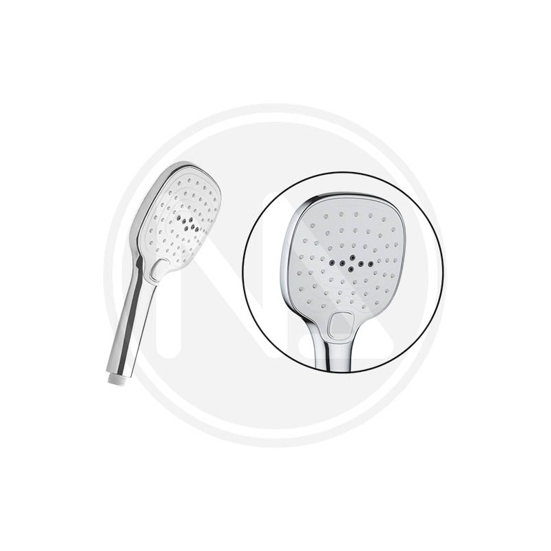 SHOWER HEAD WITH PUSH BOTTON "SABRY" MAURER
