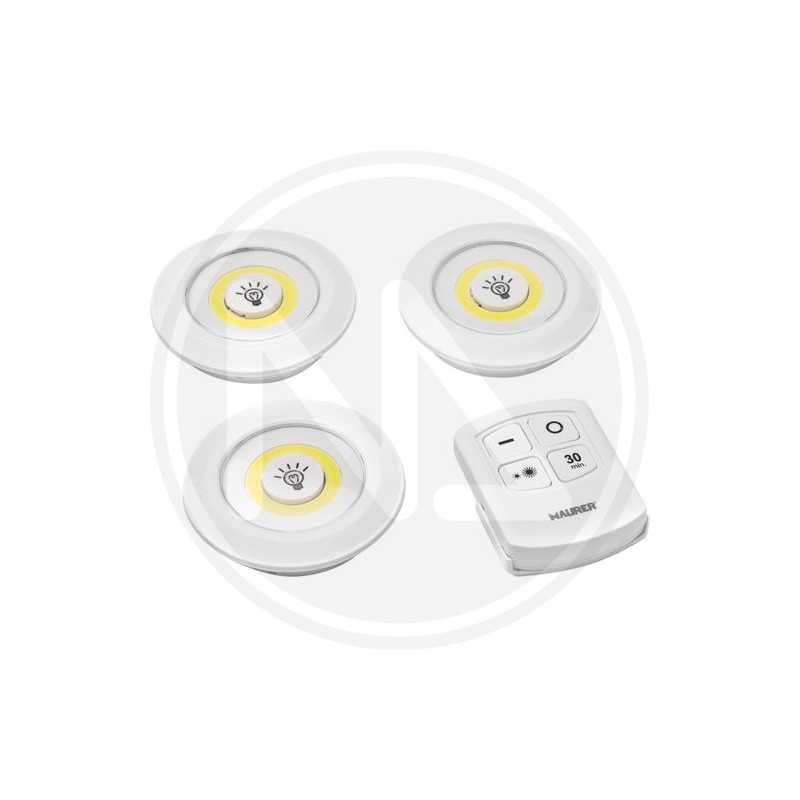 KIT 3 LED cabinet LIGHTS + maurer remote control