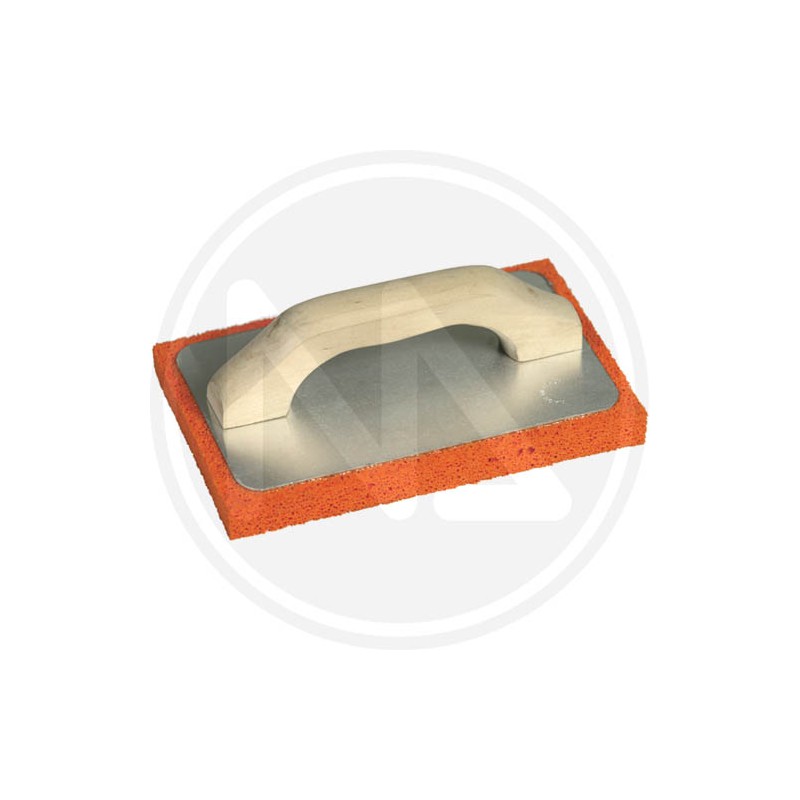 aluminium trowel with orange foam rubber