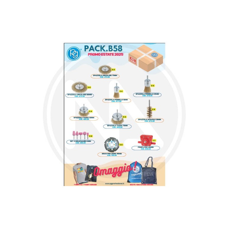 ASSORTIMENTO SPAZZOLE E OMAGGI "PROMO PACK B58" POGGI