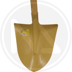 point shovel tempered steel with wooden handle maurer
