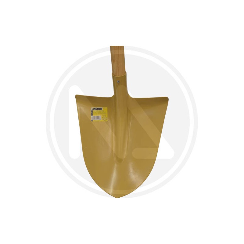 point shovel tempered steel with wooden handle maurer