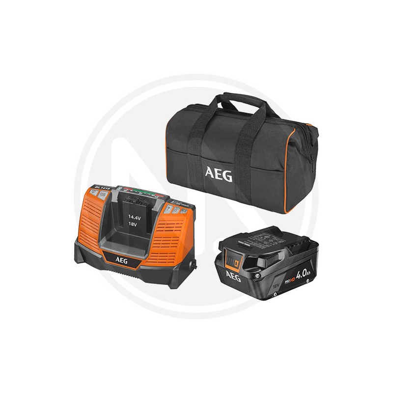BATTERY KIT + BATTERY CHARGER "SETL1840SHD" AEG