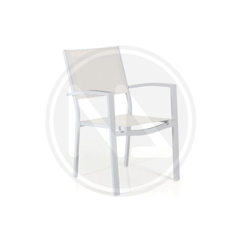 ALUMINIUM ARMCHAIR "chianca" papillon