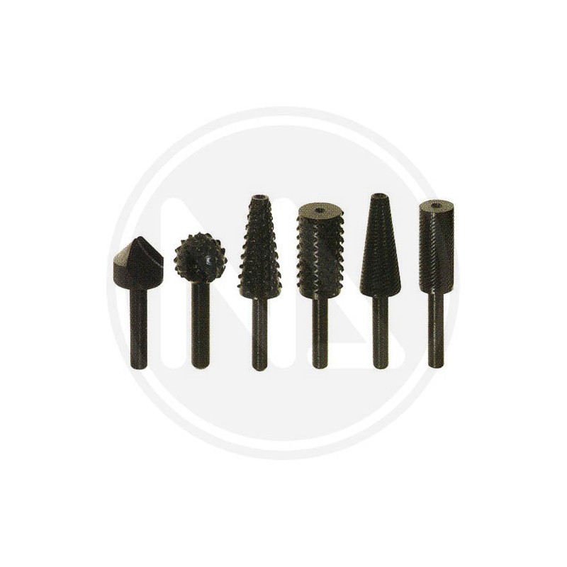 Rotary rasps in set 6 pcs poggi