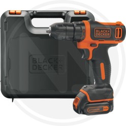 TRAPANO AVVITATORE A BATTERIA LITIO "BDCDD12K-QW" B&D