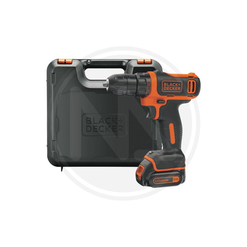 CORDLESS DRILL DRIVER WITH LITHIUM BATTERY "BDCDD12K-QW" B&D