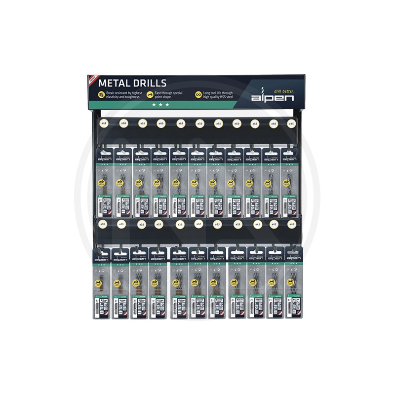 drills in display for metal "SPRINT MASTER" alpen (MODULO 46)