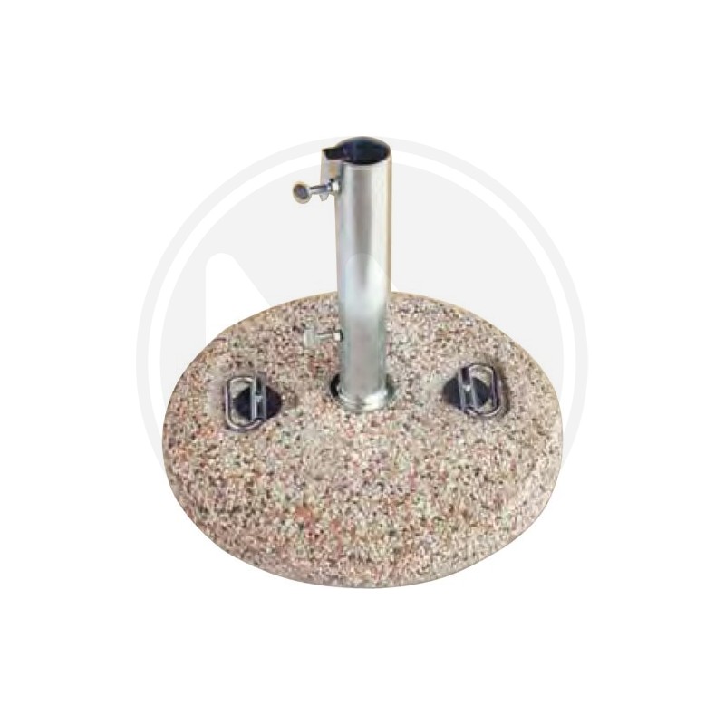 ROUND CONCRETE UMBRELLA BASE WITH HANDLES