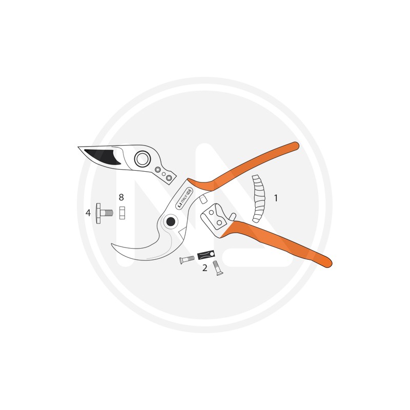 spare parts for "UNIVERSAL-ERGONOMIC" CASTELLARI pruning shears