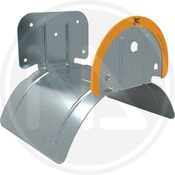WALL-MOUNTED GALVANIZED METAL HOSE REEL
