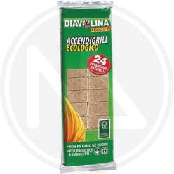 ACCENDIGRILL ECOLOGICO DIAVOLINA 24 CUBETTI
