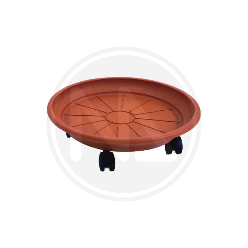 Round PVC POT HOLDER WITH WHEELS