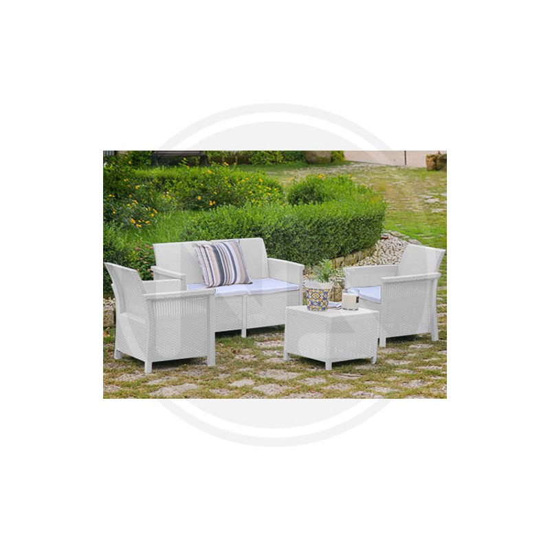 RESIN LIVING ROOM "DOLCEFARNIENTE" WHITE