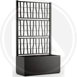 PLANTER WITH ESPALIER "ETHICA" anthracite
