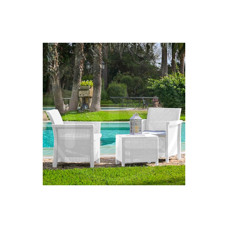 RESIN LIVING ROOM "DOLCEFARNIENTE BALCONY" WHITE