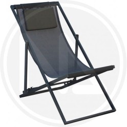 SDRAIO ALLUMINIO CON CUSCINO ANTRACITE