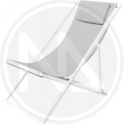 SDRAIO ALLUMINIO CON CUSCINO GRIGIO CHIARO