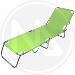 green steel beach bed "RIMINI"