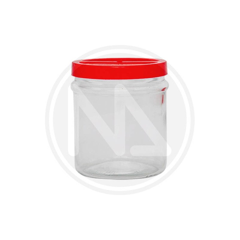 GLASS FOOD JAR WITH "ORTES" CAP