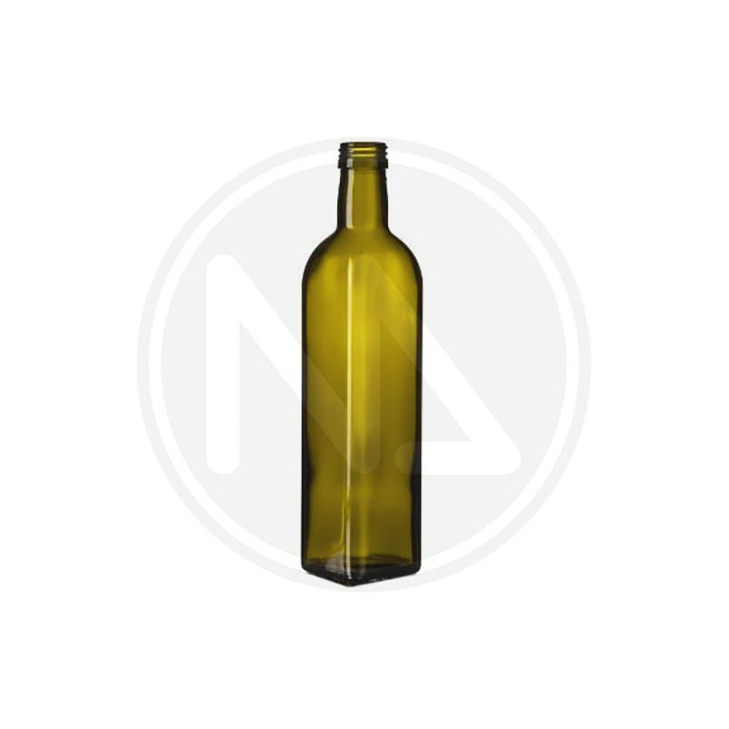 UVAG GREEN MARASCA GLASS BOTTLE FOR OIL
